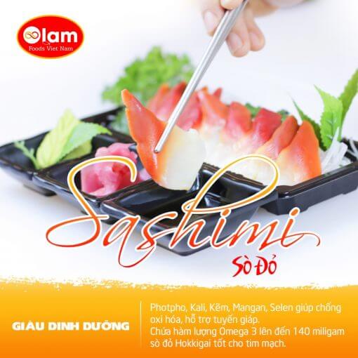 Sò Đỏ HOKKIGAI SASHIMI   刺身用 ホッキ貝  / HOKKIGAI IQF ARCTIC SURF CLAM